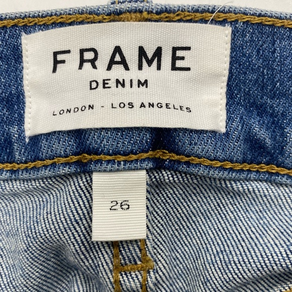 Frame Denim Le Palazzo Snap Ankle Wide-Leg Jeans 26 - Picture 7 of 9